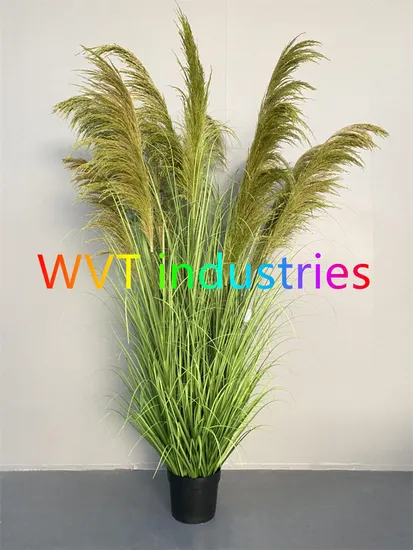 Artificial Reed Potted Plant Plastic Flowertree Bonsai for Home Decoration