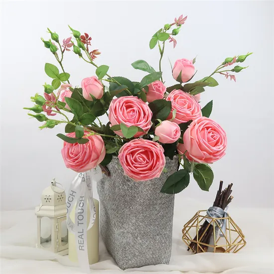 Real Looking Roses Flowers for Bridal Wedding Bouquets Centerpieces Party Home Decor