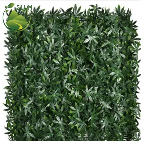 Decorative Outdoor Mini Artificial Pine Bonsai Plant Panel Green Wall Divider Modern Artificial Hedge Wall