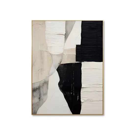Unique Custom Handmade Abstract Oil Painting for Elegant Wall Decor