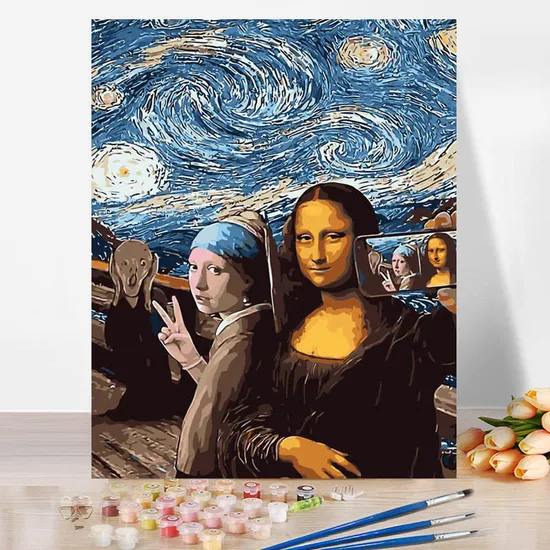 Wholesale DIY Oil Paint Picture by Numbers Custom Painting Landscape