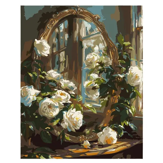 Colorful Flowers Canvas Oil Painting for Home Decor