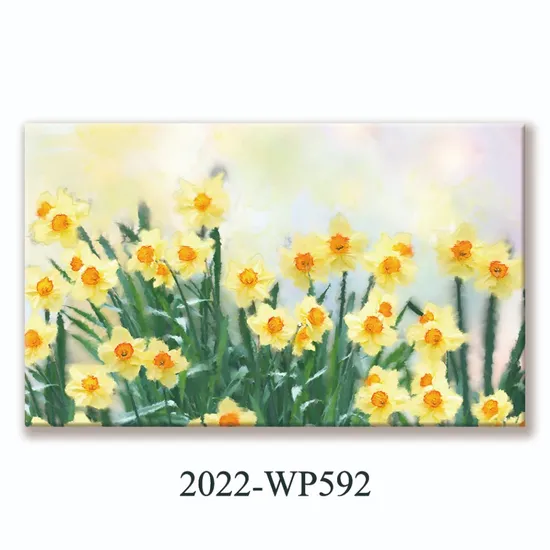 Hand Painted Oil Painting Daisy Landscape Oil Painting Sofa Background Wall Decorative Painting