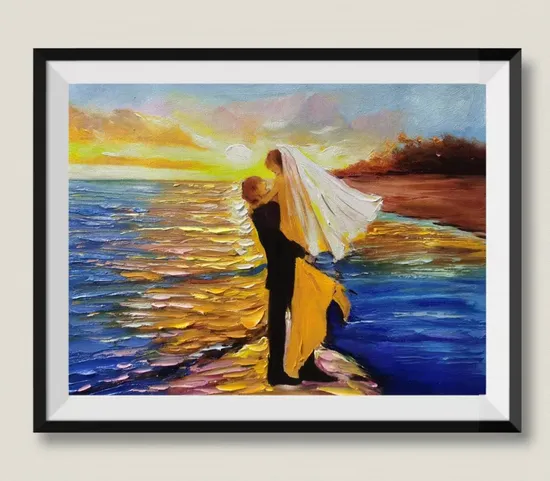 Handmade Masterpieces Reproduction Afremov Canvas Oil Paintings for Wall Decor
