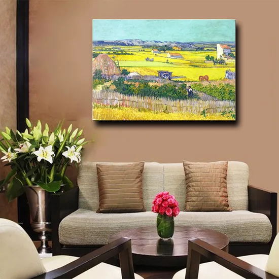 Wholesale Handmade Autumn Scenery Landscape Oil Painting on Canvas