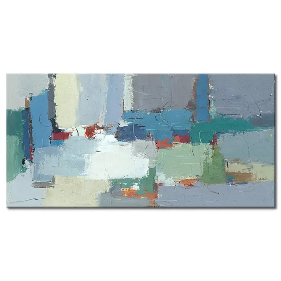 Handmade Custom Abstract Canvas Oil Painting From Everfun Art Studio - Customized Wall Art for Decoration