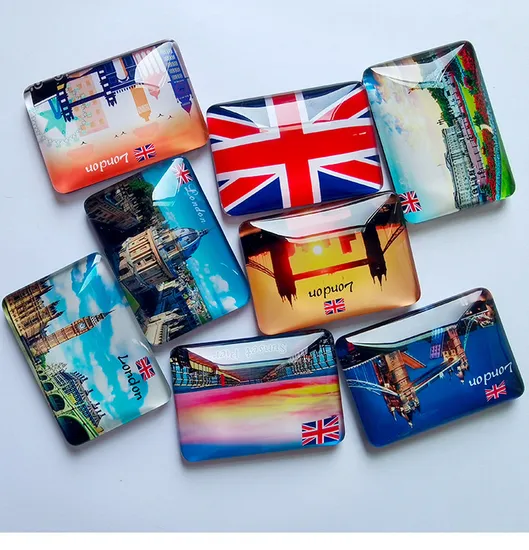 Custom Design High End Premium Quality Crystal Metal Ceramic Souvenir Fridge Magnet