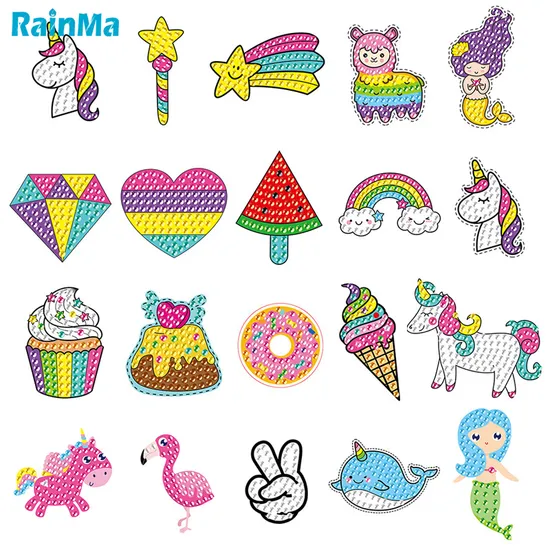 DIY Diamond Painting Stickers Kits with Diamonds by Numbers Kits Crafts Set for for Kids