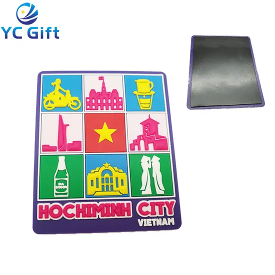 Wholesale High Quality Rubber Fridge Magnet Promotional Souvenirs Refridgerator Magnets with Any Customized Logo