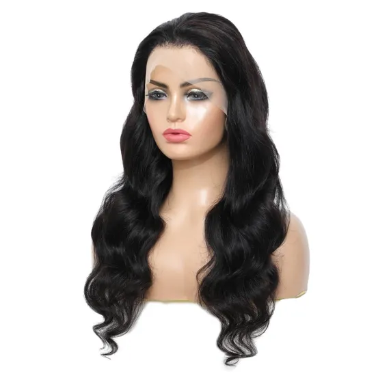 Hot Sale Long Brazilian Transparent Pre Plucked HD Gluless Human Hair Wig