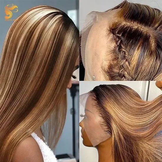 Cheap Natural Brazilian Human Hair Lace Front Wigs