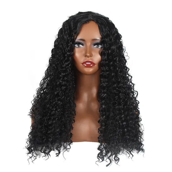 High Temperature Wire Africa Small Roll Afro Wig Long Curly Hair