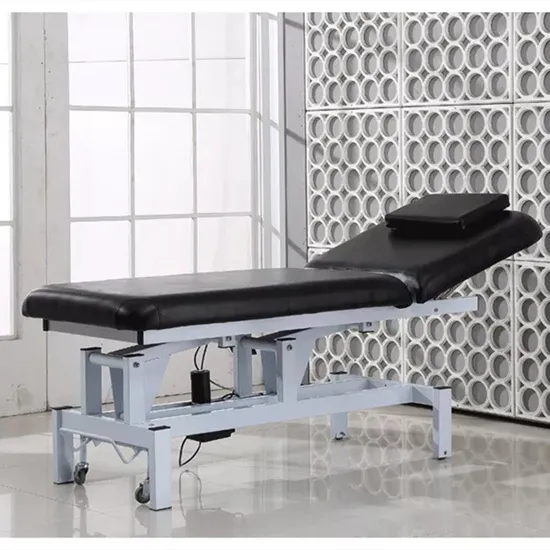 Electric Lift Massage Table Steel Frame Beauty Cosmetic Adjustable Facial Table