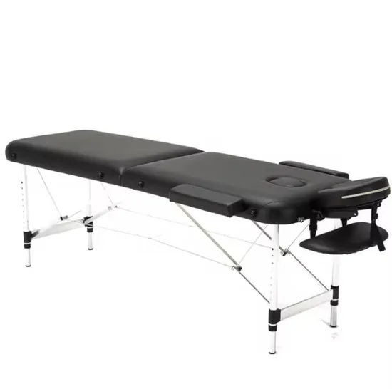 Wholesale 2 Section Memory Sponge Pad Light Weight Aluminum Frame SPA Portable Massage Table