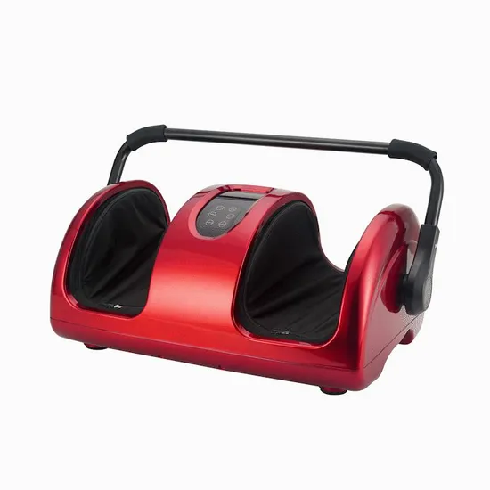 Multifunctional Relieve Fatigue Dual Roller Leg Flat Foot Massager with Rotating Handle