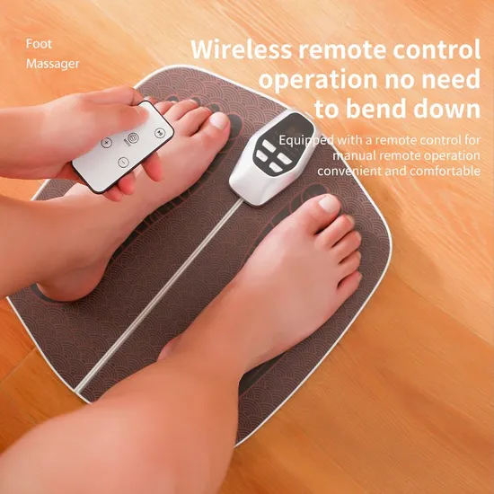 Portable Pedicure Foot Vibrator Massage Machine Therapeutic Mat USB EMS Foot Massager
