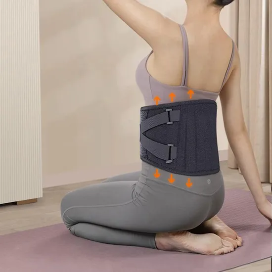 Custom Self Heating Lumbar Support Vibration Pain Relief Waist Belt Massager