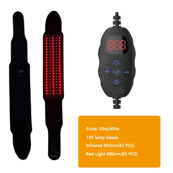 New Intelligent Hot Compress Portable Waist Heating Belt Vibration Massage Waist Red Light Belt