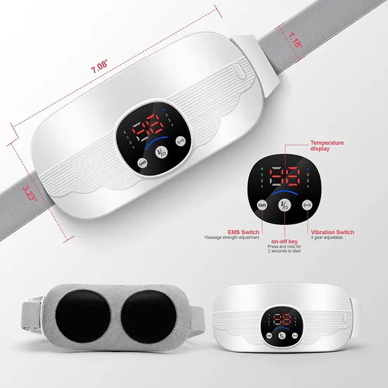 Hot Electric Waist Wireless Belt with 3 Level Temperature Control Belt Heating and Portable EMS Heating Belt Menstrual