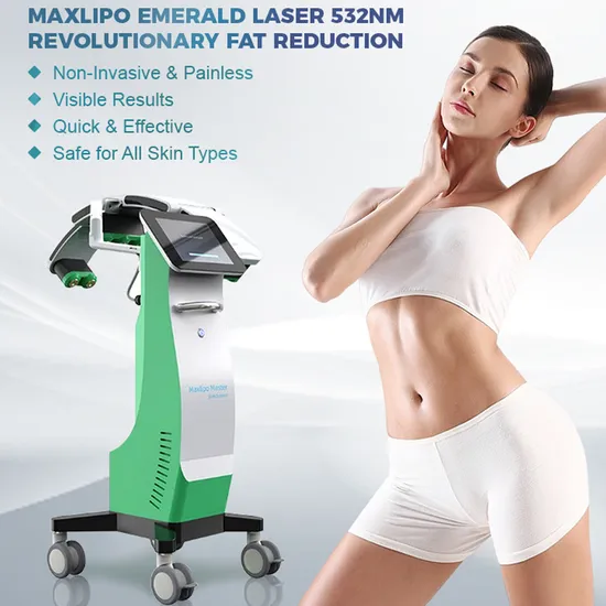Newest Updates Rotating Emerald Laser 532nm Body Slim 10d Laser Fat Burning Machine