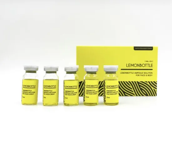 Ampoule Solution Fat Dissolving Injections 5 Vials X 10ml Lemon Bottle for Weight Loss Injections