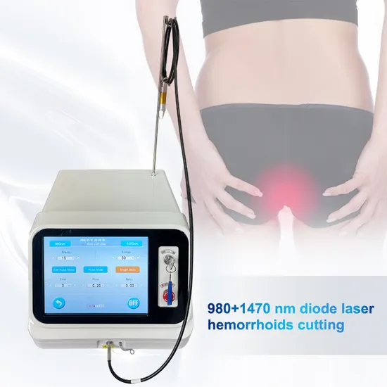Proctology Surgical Laser Hemorrhoid Cutting Diode Laser 980 1470 Nm for Hemorrhoid Surgery Machine