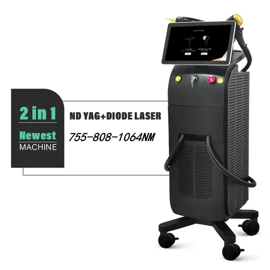 2025 Dual Handle Hair Removal Device 1600W 3 Wavelength 755nm 808nm 1064nm Diode Laser Hair Removal Machine