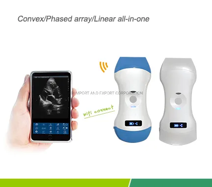 Specification of 3 in One Color Doppler Wireless Probe Type Scanner