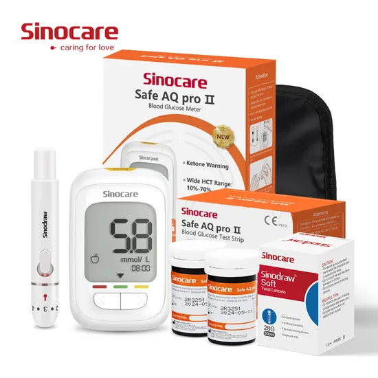 Sinocare Blood Glucose Meter Blood Sugar Test Strip Glucose Meter Monitors Sensor Price Smart Blood Glucose Meter