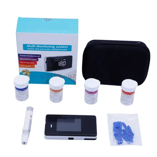 Multi-Function 4 in 1 Blood Glucose Monitor Cholesterol Glucometer