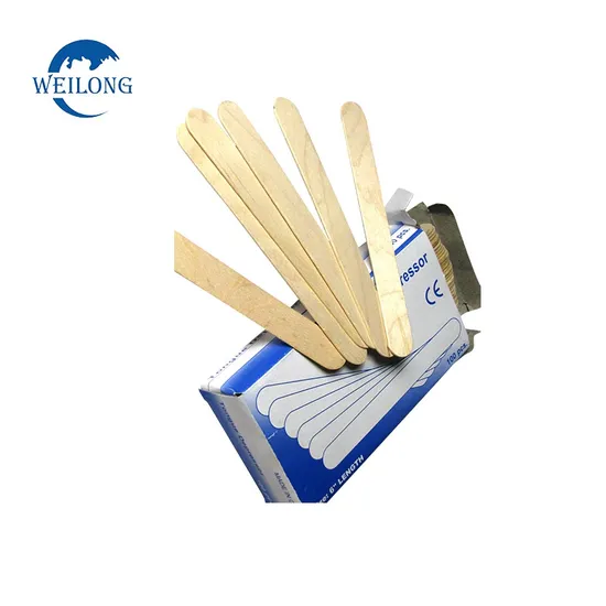 Made in China Disposable Medical Birch Wood Tongue Depressor