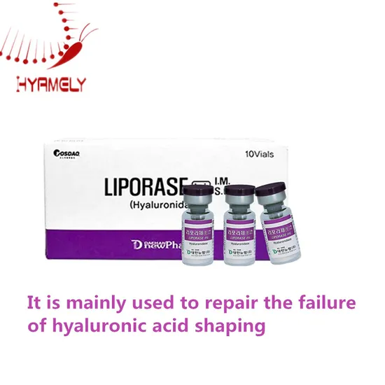 Liporase Hyaluronidase Ha Dissolve 10 Vial for Remove Fillers Clinic Using