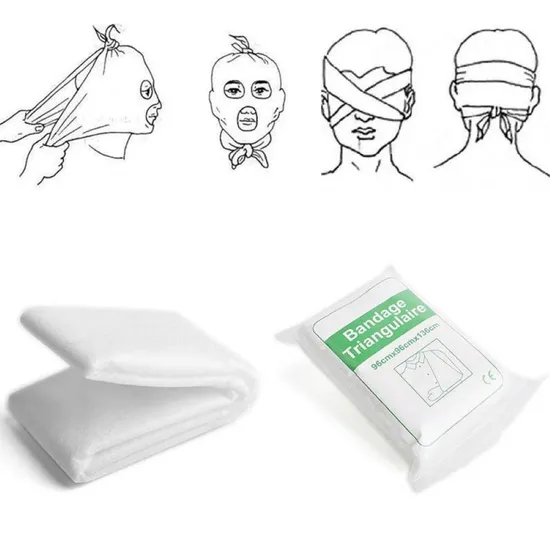 Chinese Manufacturer Direct Sale First Aid Kit Accessories Nonwoven First Aid Triangular Bandage