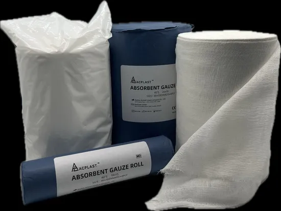 ISO Certified Medical Absorbent White Gauze Roll
