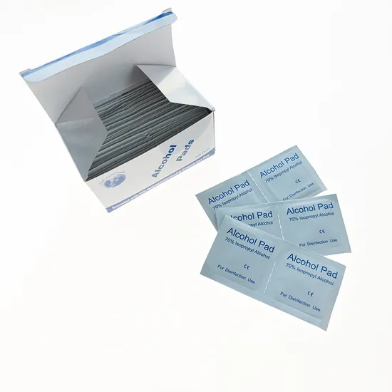 Medical Use Sterile Non Woven Alcohol Prep Pad 70% Isopropyl Wipes Disposable Use Box Packing Phone Use Alcohol Pad
