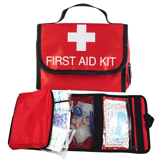 Small First Aid Kit Bag Empty First Aid Bag Medicine Bag Pocket Container for Car Home Office