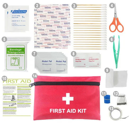 Professional Red First Aid Box Storage Container with CE Certification