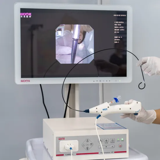 Advanced White Disposable Digital Flexible Ureteroscope for Medical Use