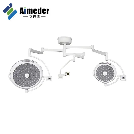 Portable Wall Mounted Ceiling Medical Double Dome LED Ot Light Shadowless Surgical Light Price for Operation Theatre/Operating Room Mobile Surgery Light