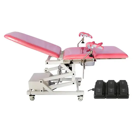 Hospital Furniture Electric Obstetric Bed Gynecological Examination Delivery Table