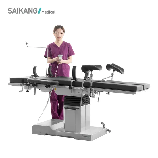 A202 Professional Hospital Obstetric Equipment Metal Multifunction Foldable Electric Surgical Operating Table