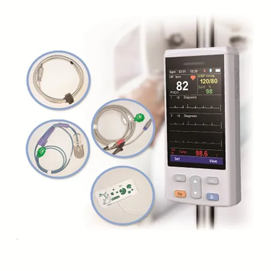Veterinary 4inches Handheld Monitor with SpO2, NIBP, Temp, ECG