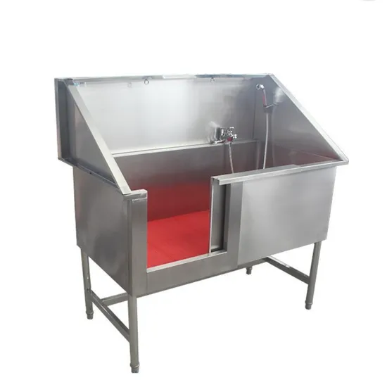 Sliding Door Vet Bath Pool with Dryer and Pedal for Pet Clinic