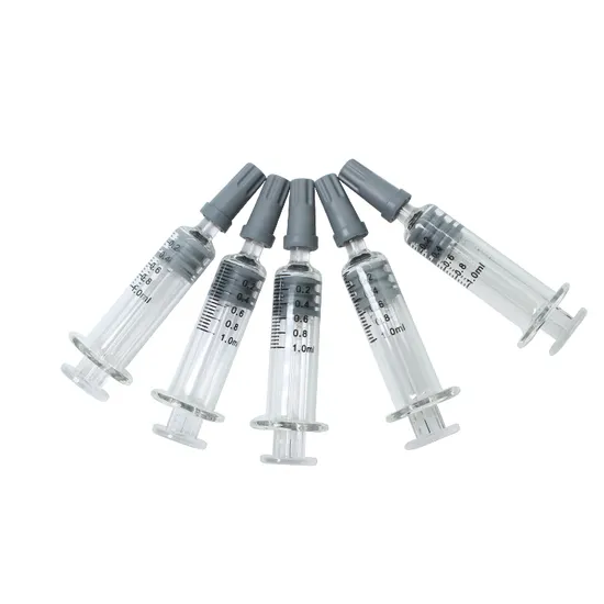 High Quality Clear Borosilicate Glass Sterile Pre-Filled Syringe