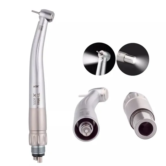 Dental 4 Hole LED Fiber Optic Push Button Turbine Handpiece