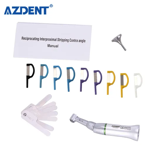 Dental 4: 1 Reduction Contra Angle Handpiece with Reciprocating Interproximal Strip