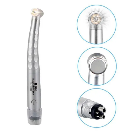Dental Drill Teeth Polisher 4 Holes High Speed 5 LED Surrounding Handpiece