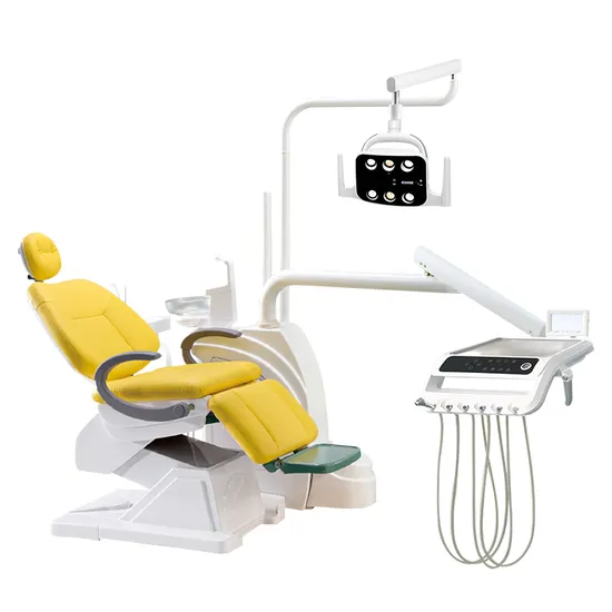 LK-A18 Integral Foldable Disabled Friendly Micro Fiber Leather Dental Unit Chair