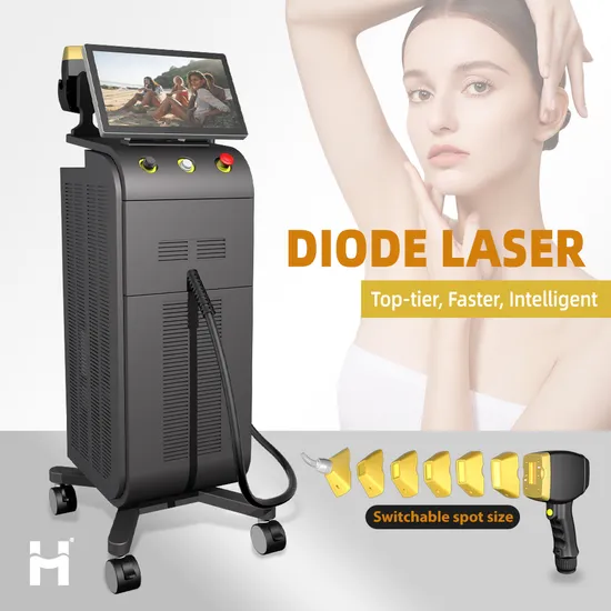 High Power Ice Titanium 4 Waves Smart Handle Replaceable Spot Beauty Equipment Hair Removal Machine Diode Laser