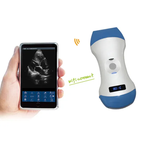 Medical Double Head Color Doppler Portable Wireless Handheld Ultrasound Probe Scanner for USB & WiFi Type Smartphone Ultrasound Scanner
